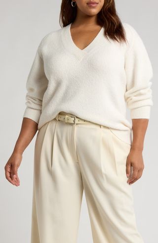 Rib V-Neck Sweater