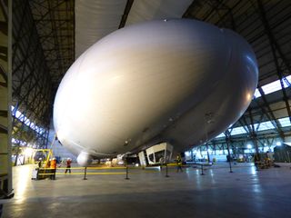 The Airlander 10, considered the world's largest airship, is about ready for takeoff.