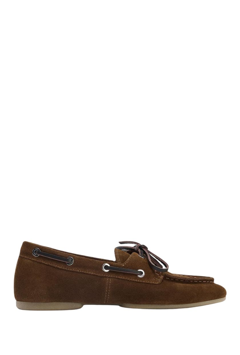 ZARA, Split Suede Loafers