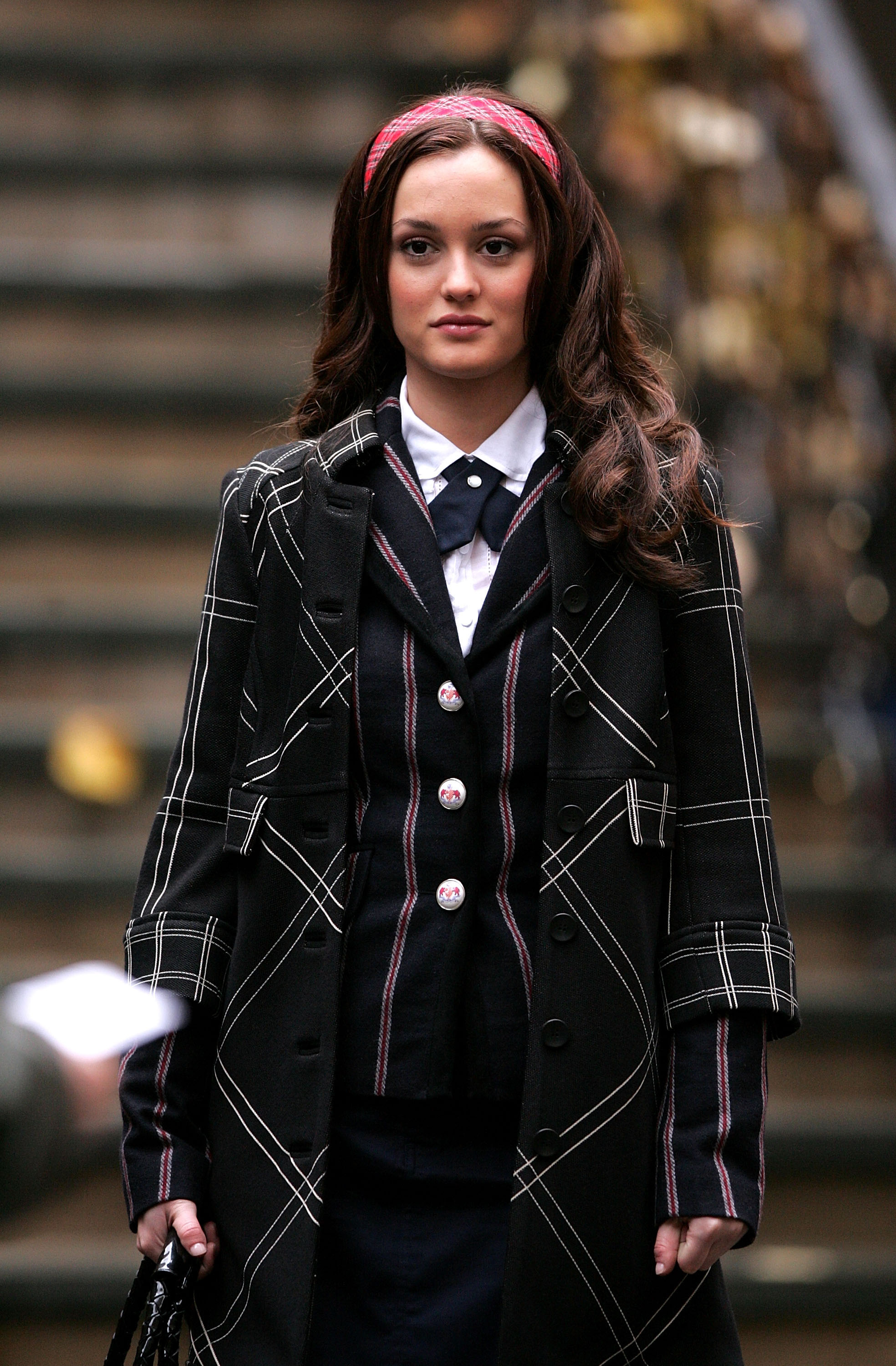 gg - blair in plaid and stripes