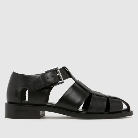 Schuh Lesia Leather Fisherman in Black