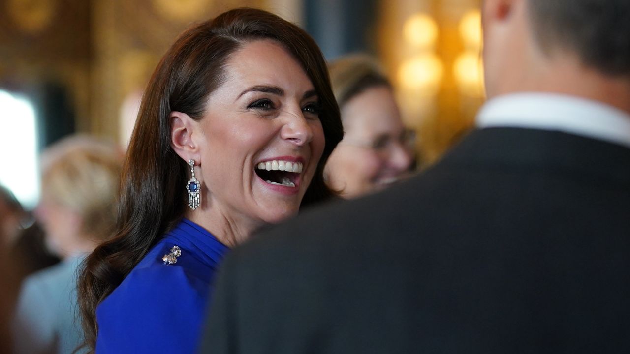 Princess Catherine cowgirl - Catherine, Princess of Wales speaks to guests during a reception at Buckingham Palace for overseas guests attending the coronation of King Charles III on May 5, 2023 in London, England. 