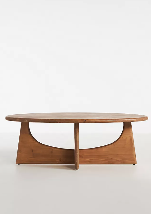 Modern cutout coffee table.