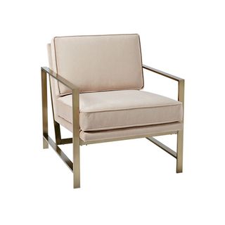 metal frame chair with cushion