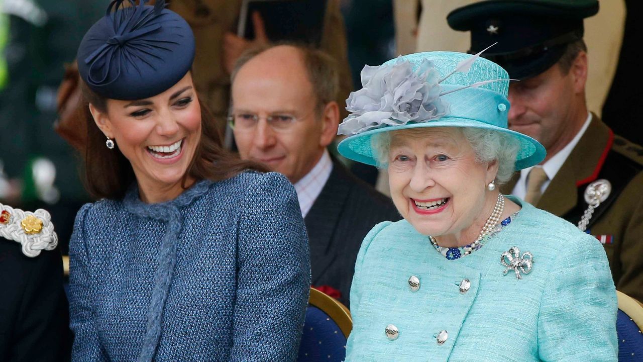 Kate Middleton with Queen Elizabeth