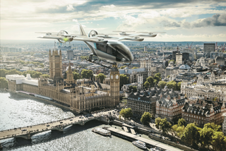 Eve Aero's craft envisioned above London