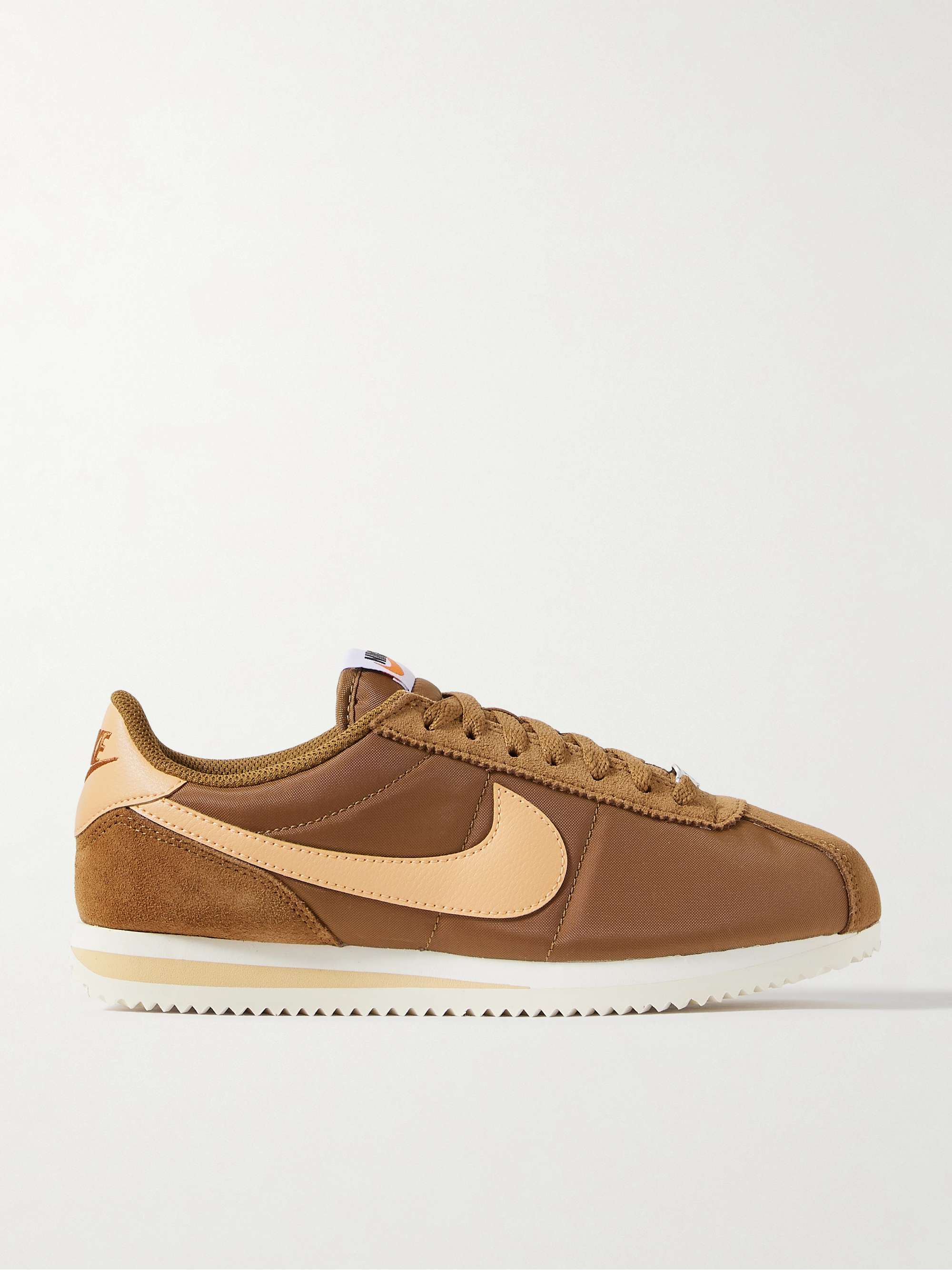 Cortez Suede and Leather-Trimmed Shell Sneakers