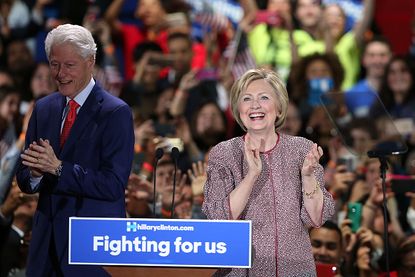 Hillary Clinton and Bill Clinton.