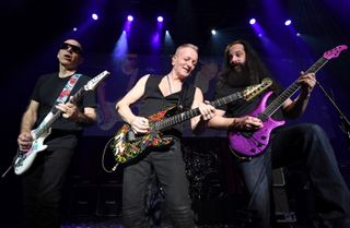 Joe Satriani, Phil Collen and John Petrucci perform January 17 in Las Vegas as part of the current G3 Tour.