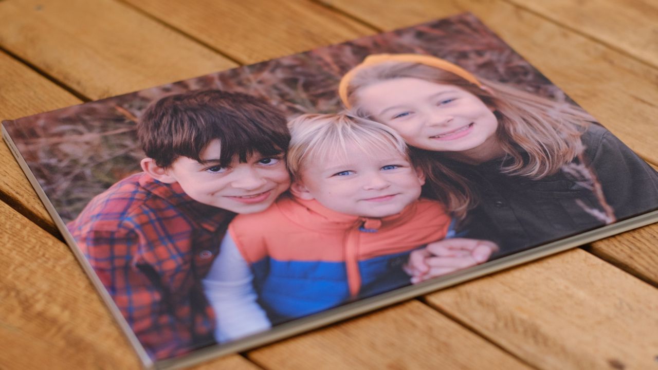 A hard cover photo book from Popsa