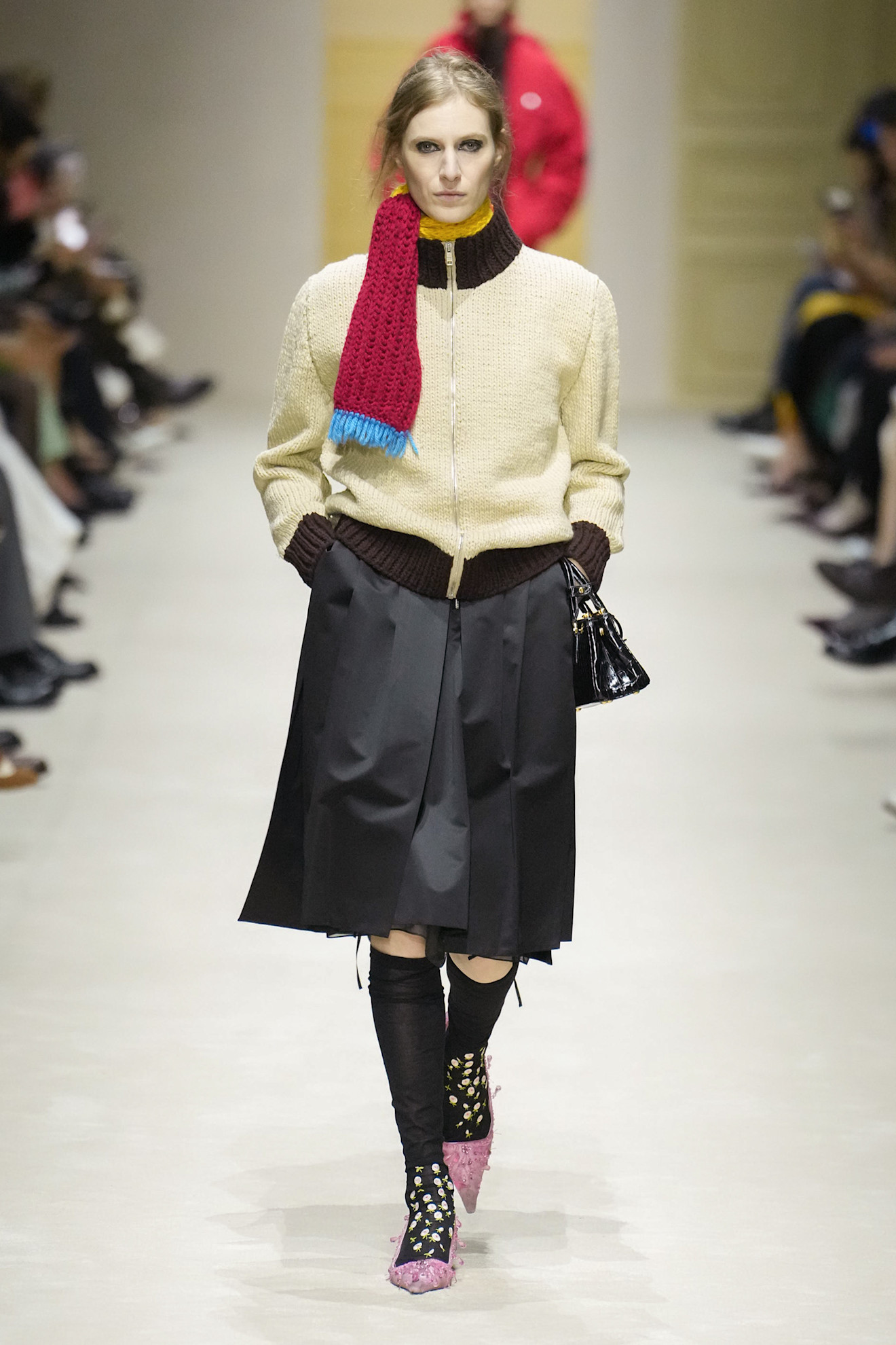 A runway look from the Prada Fall 2026 collection