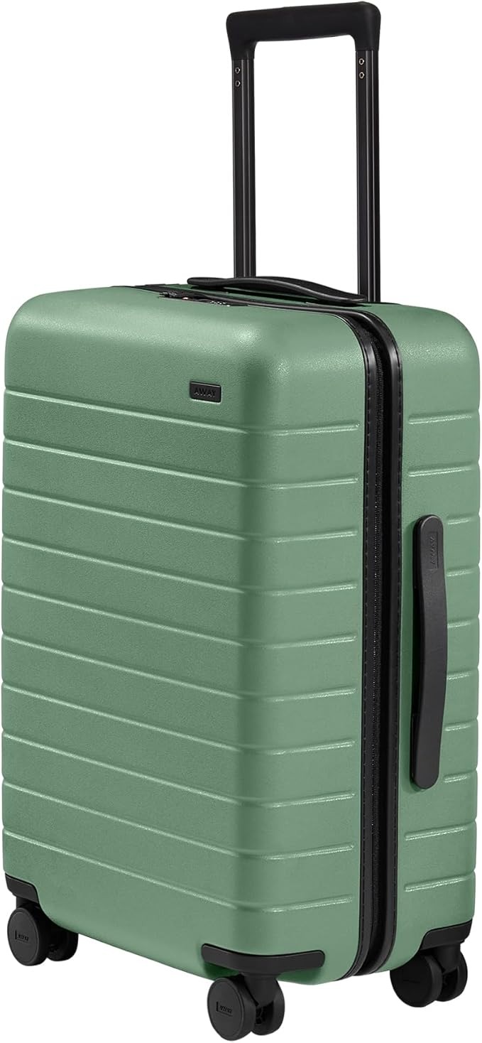 Away, Away Bigger Carry-On Luggage, Lightweight Hardside Large Suitcase With Spinner Wheels, Tsa Lock, Airline Approved, Sea Green