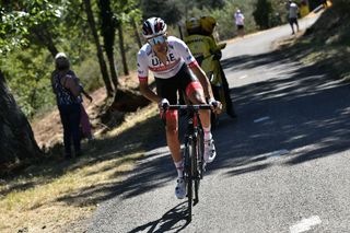 Team UAE Emirates rider Italys Fabio Aru rides between the escapees and the pack during the 6th stage of the 107th edition of the Tour de France cycling race 191 km between Le Teil and Mont Aigoual on September 3 2020 Photo by Marco Bertorello AFP Photo by MARCO BERTORELLOAFP via Getty Images