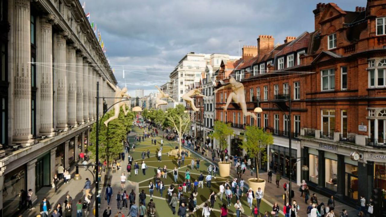 Oxford Street pedestrianised