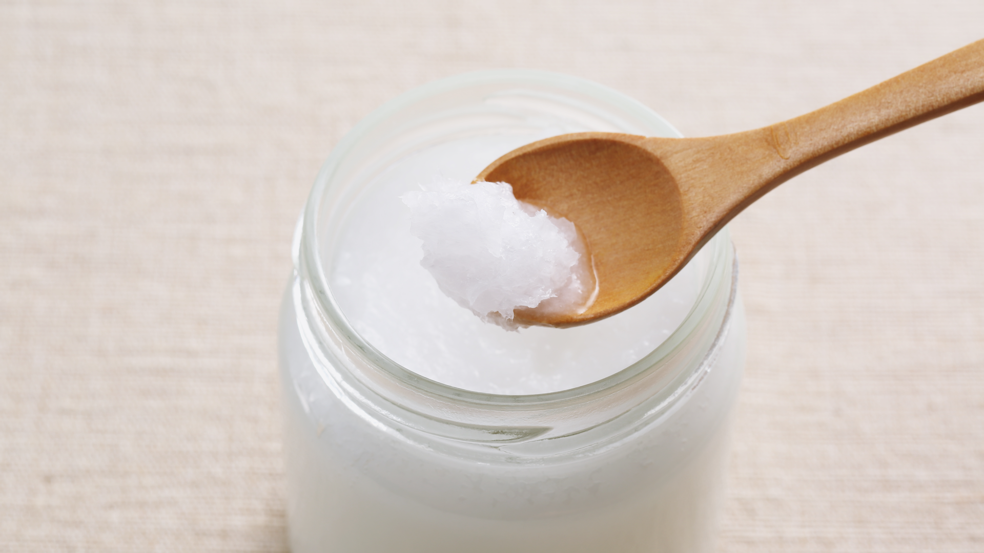 Jar of coconut oil