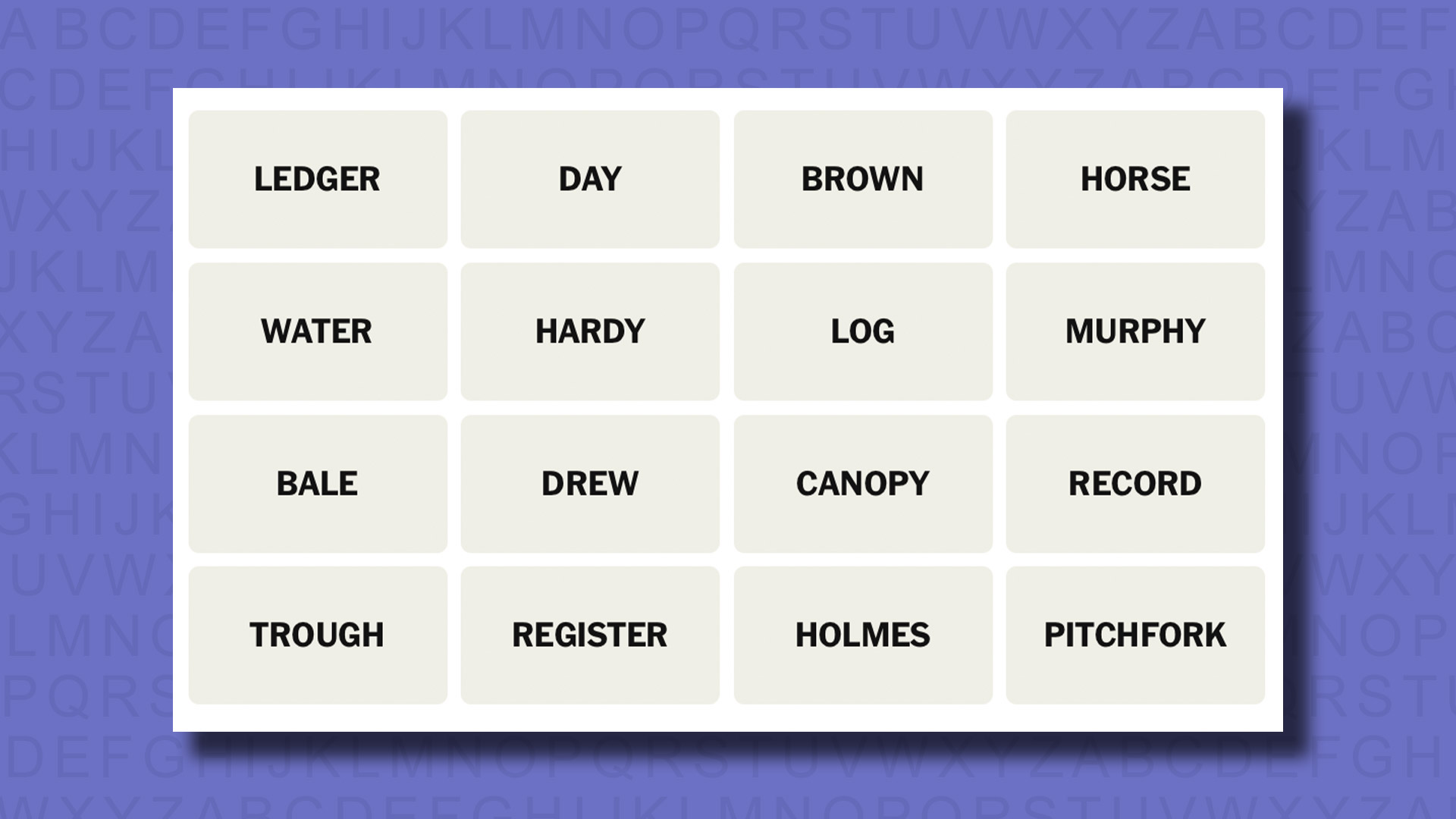 NYT Connections hints for game 709 on a purple background