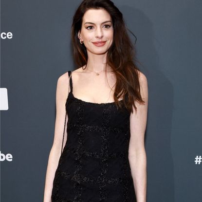 Anne Hathaway wears Versace