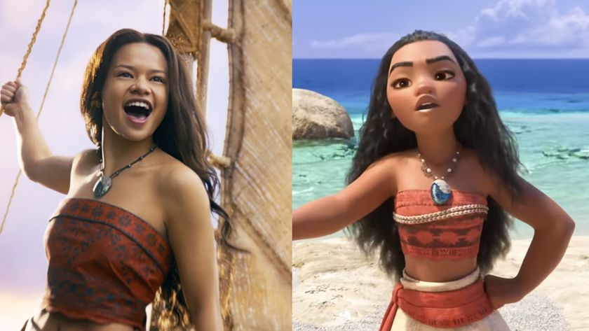 The live action Moana, played by Catherine Laga&#039;aia 2026, the animated Moana (2016).