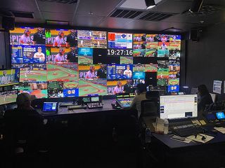 The new Tampa Bay Rays control room with digiLED screens forming a multi-view experience.
