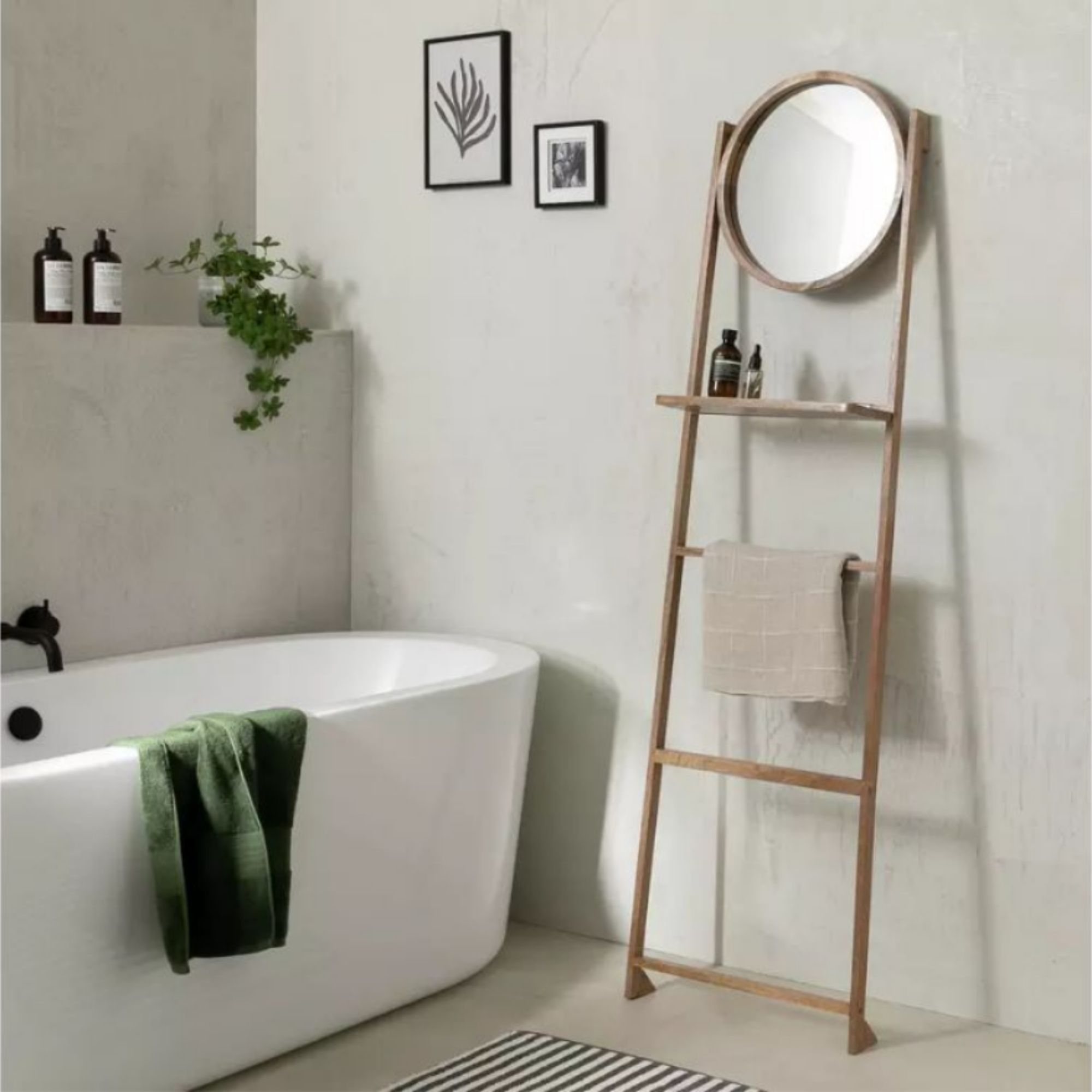 Habitat Free Standing Towel Ladder and Mirror