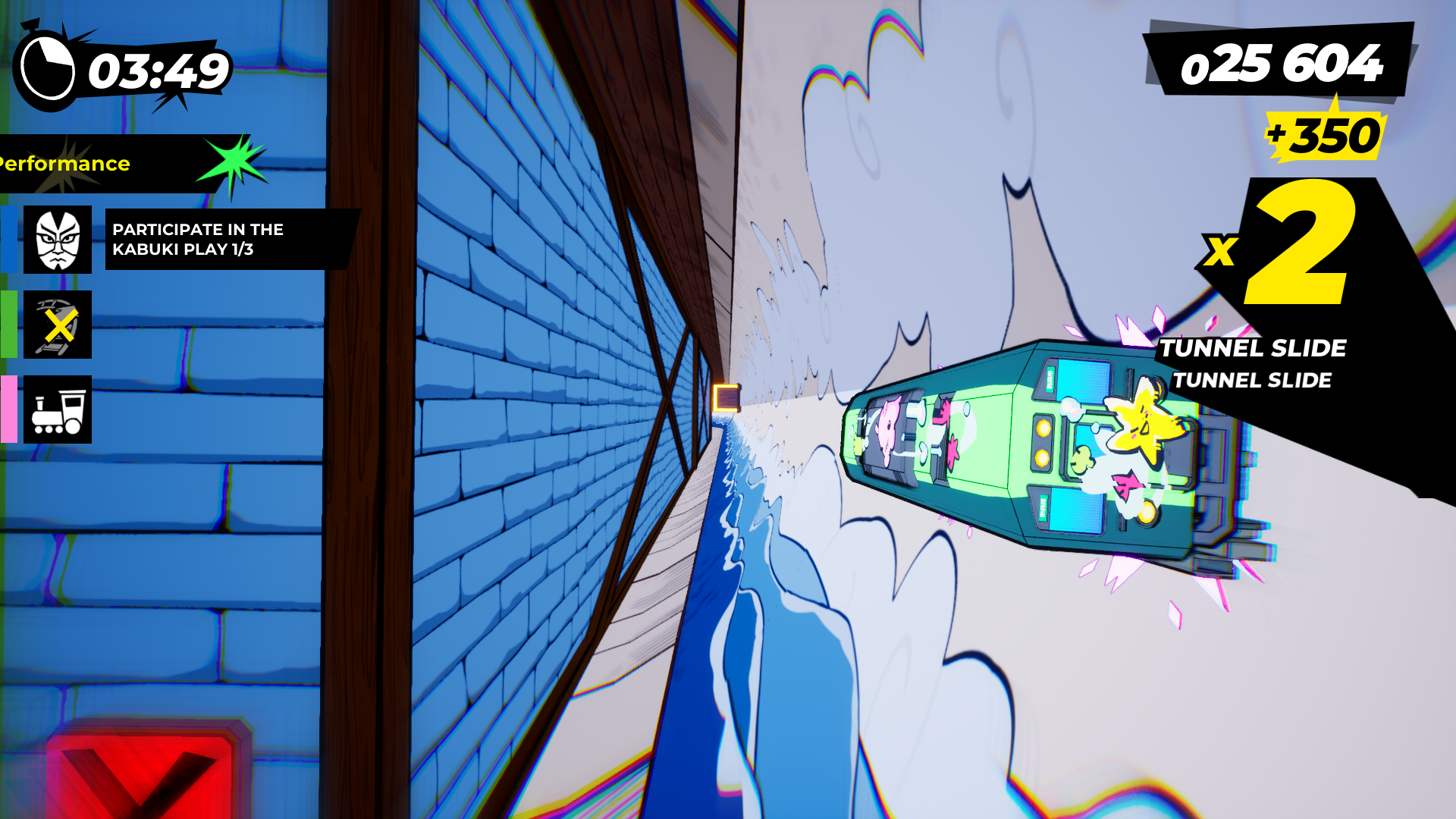 Denshattack, train arcade action game