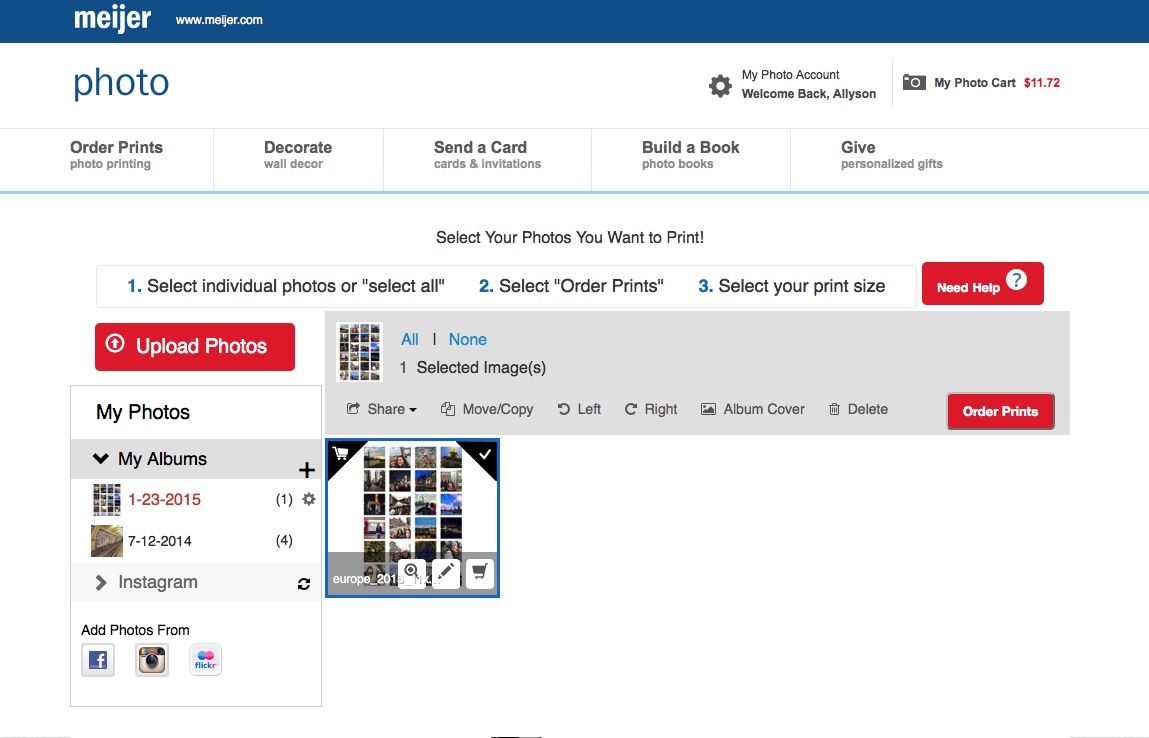 DIY How to make an awesome wall collage using your Instagram photos