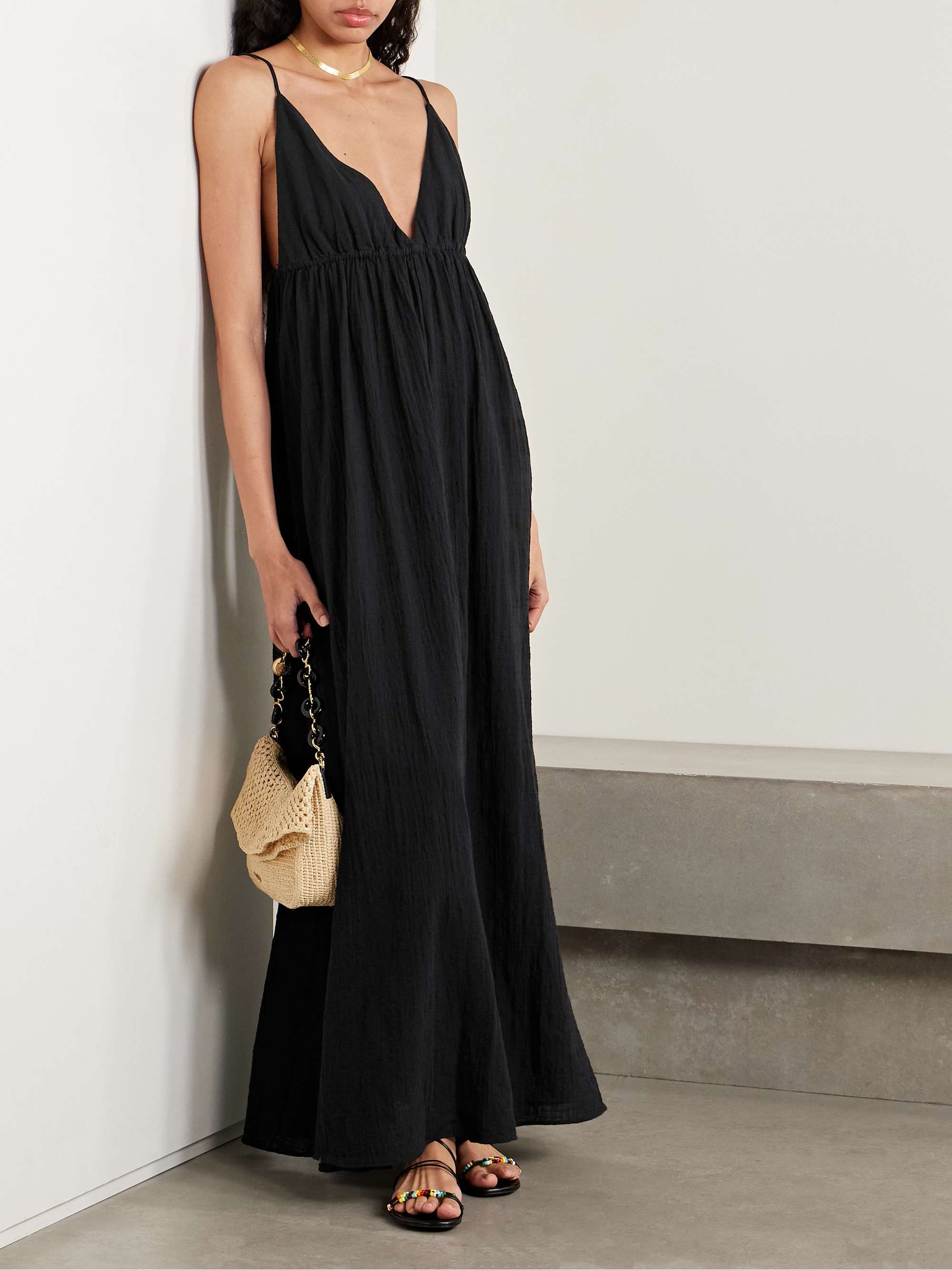 Hanna Cotton-Gauze Maxi Dress