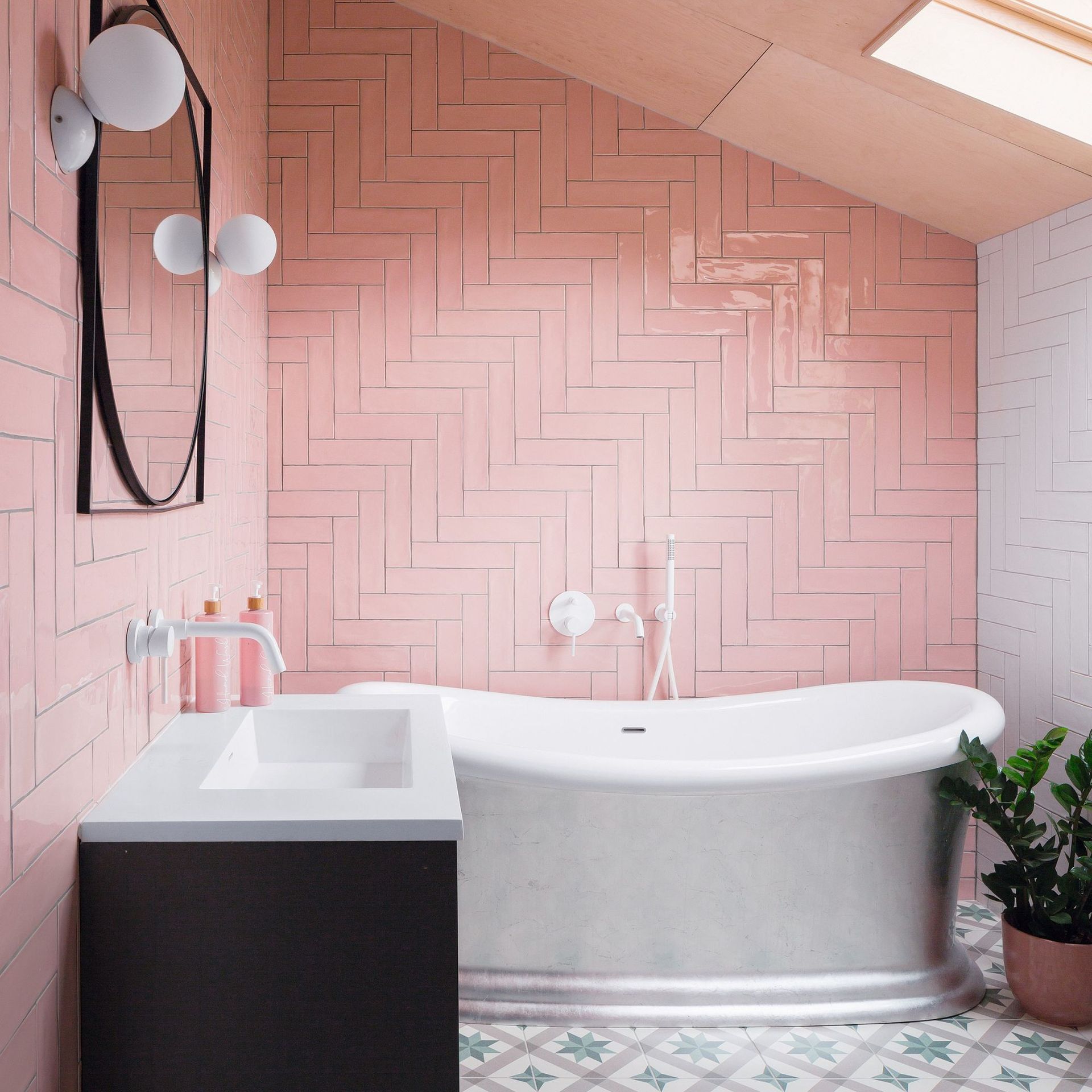 4 style lessons from this beautiful pink bathroom transformation