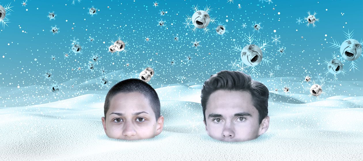 Emma Gonzalez and David Hogg.