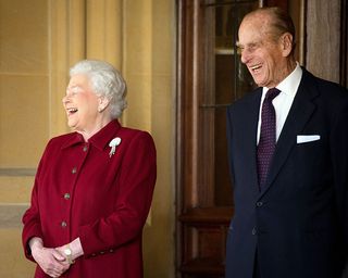 Queen Elizabeth II and Prince Philip at Windsor Castle in April 2014 (Rex/Shutterstock)