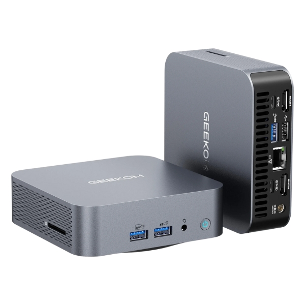A Geekom Mini PC GT13 desktop computer