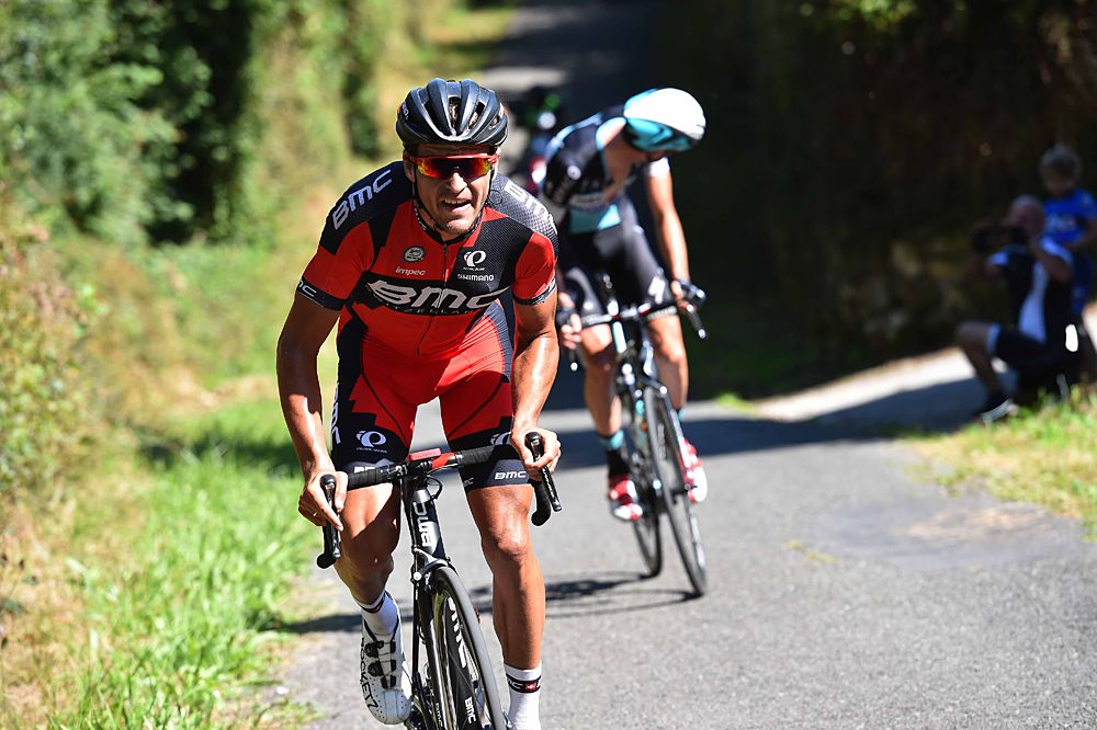 Greg Van Avermaet (BMC) made an attack on the last climb at the Clasica San Sebastian