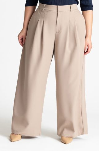 The Flud Crepe Wide Leg Pants