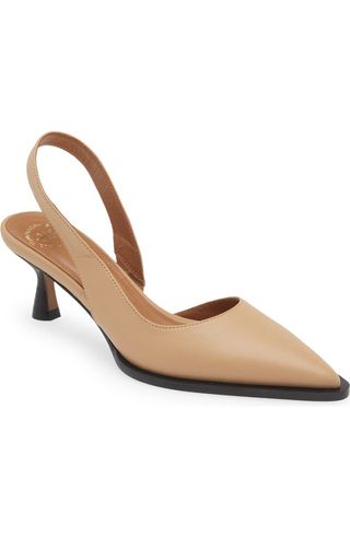 Desana Slingback Pointed Toe Half D'orsay Pump