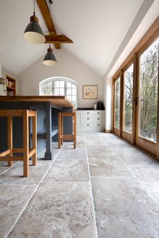 Quorn Stone's Bordeaux Aged Chateau French Limestone Tiles.