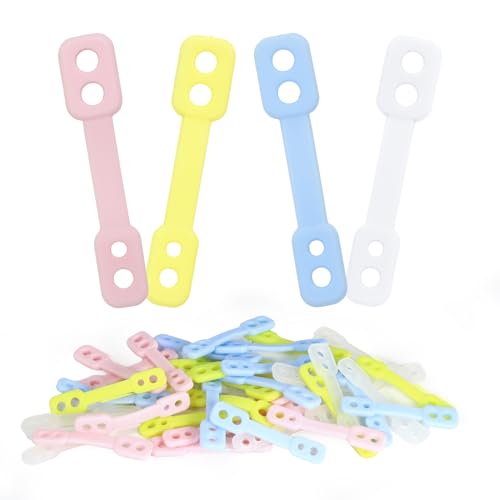 40 Pack Windproof Hanger Clips With Non-Slip Lock, Drop-Proof Laundry Pegs for Outdoor Clothesline, Secure Silicone Strips for Hanging, Multi-Color