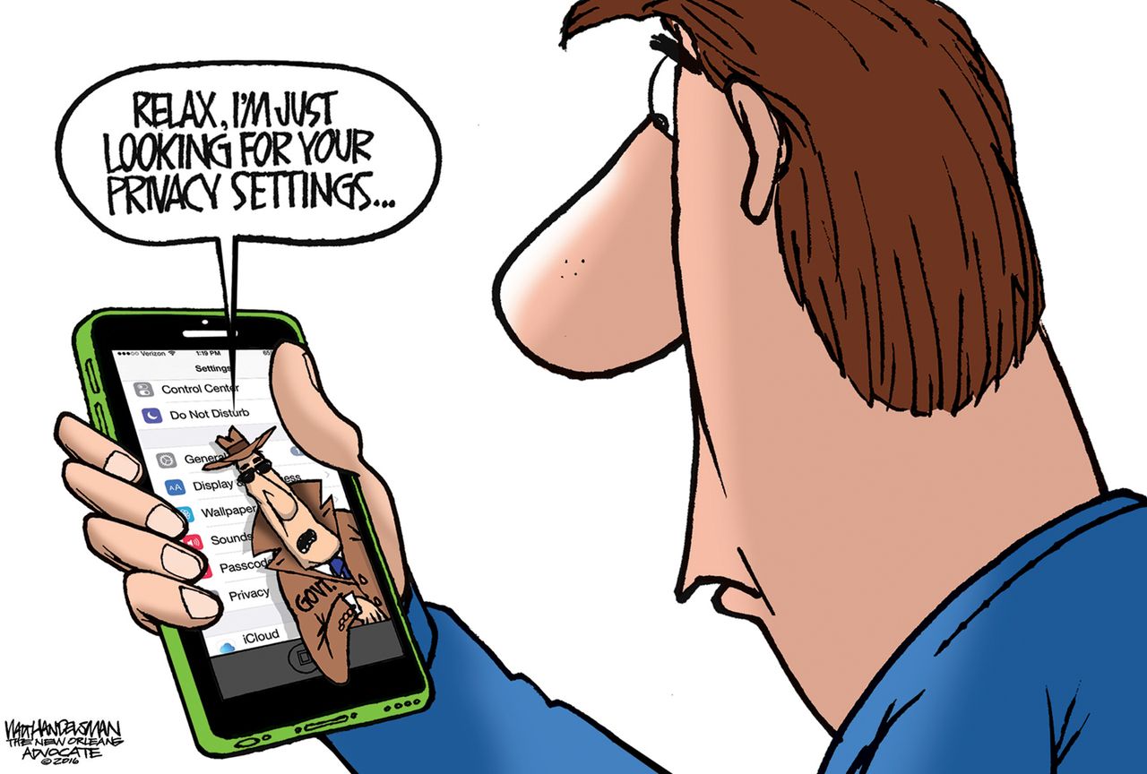 Editorial Cartoon U.S. Apple FBI