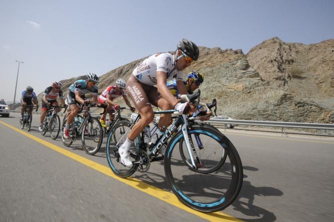 The breakaway on stage 5 of the Tour of Oman