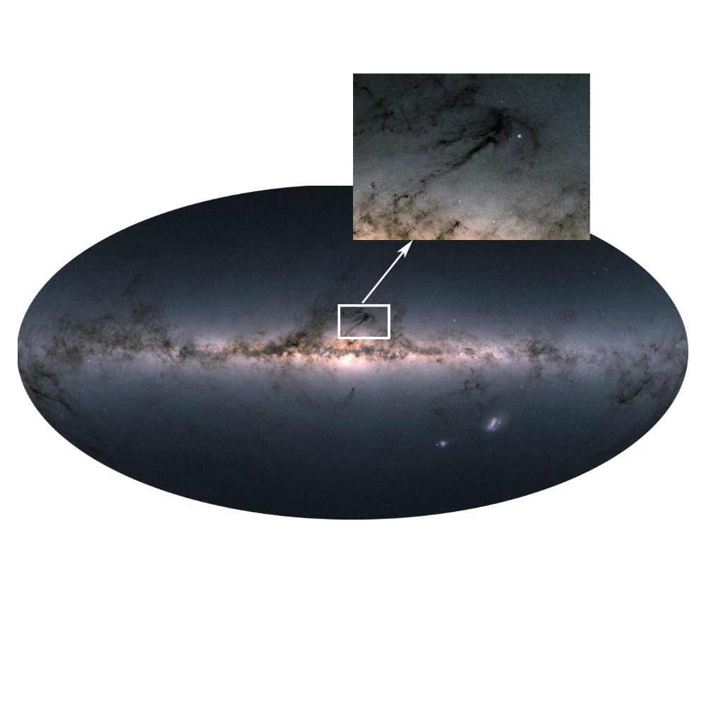 The Gaia satellite observed this portion of the Milky Way, called Rho Ophiuchi. The spacecraft measured the region continuously for 22 months to pinpoint the stars&#039; locations and velocities.