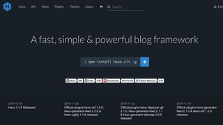 JavaScript frameworks - Hexo