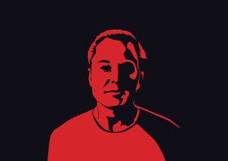 Elon musk as stylised art 