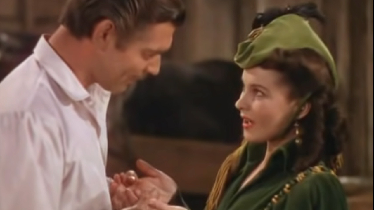 Rhett Butler and Scarlett O'Hara Gone With The Wind