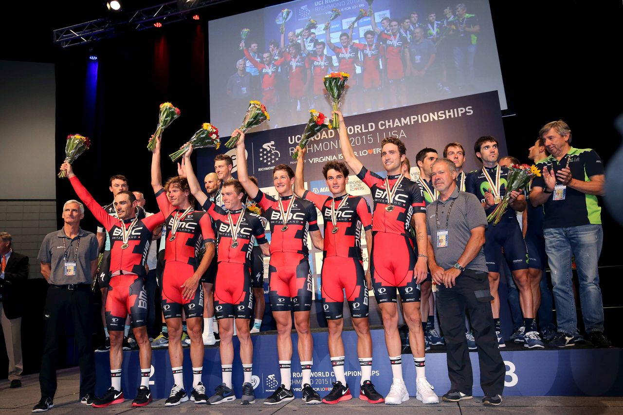 The 2015 champions BMC Racing