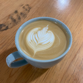 a photograph of latte art made on the Smeg EGF03 machine