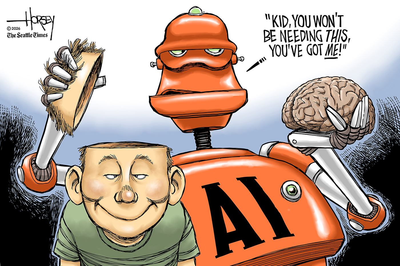 Political cartoon
