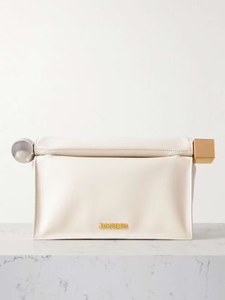 The Rond Carré Embellished Leather Clutch