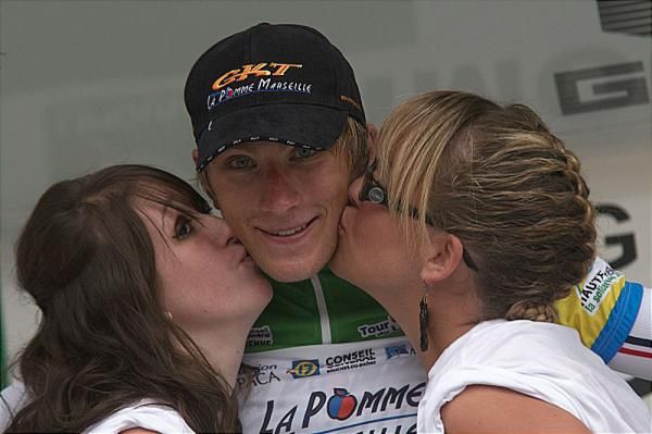 Sprint classification leader Evaldas Siskevicius (La Pomme Marseille)