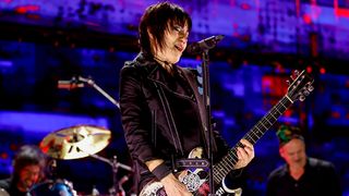 Joan Jett performs with Nirvana band members onstage during the FIREAID Benefit Concert for California Fire Relief at The Kia Forum on January 30, 2025 in Inglewood, California