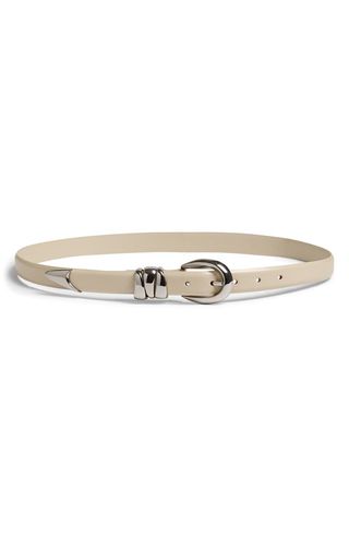 Chunky Metal Leather Belt