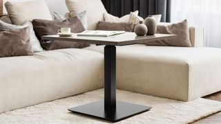 Progressive desk in living room